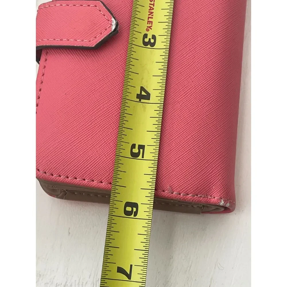 Vintage Anne Klein Horsebit Horse Bit Pink Bi Fold Ladies Wallet 5.5